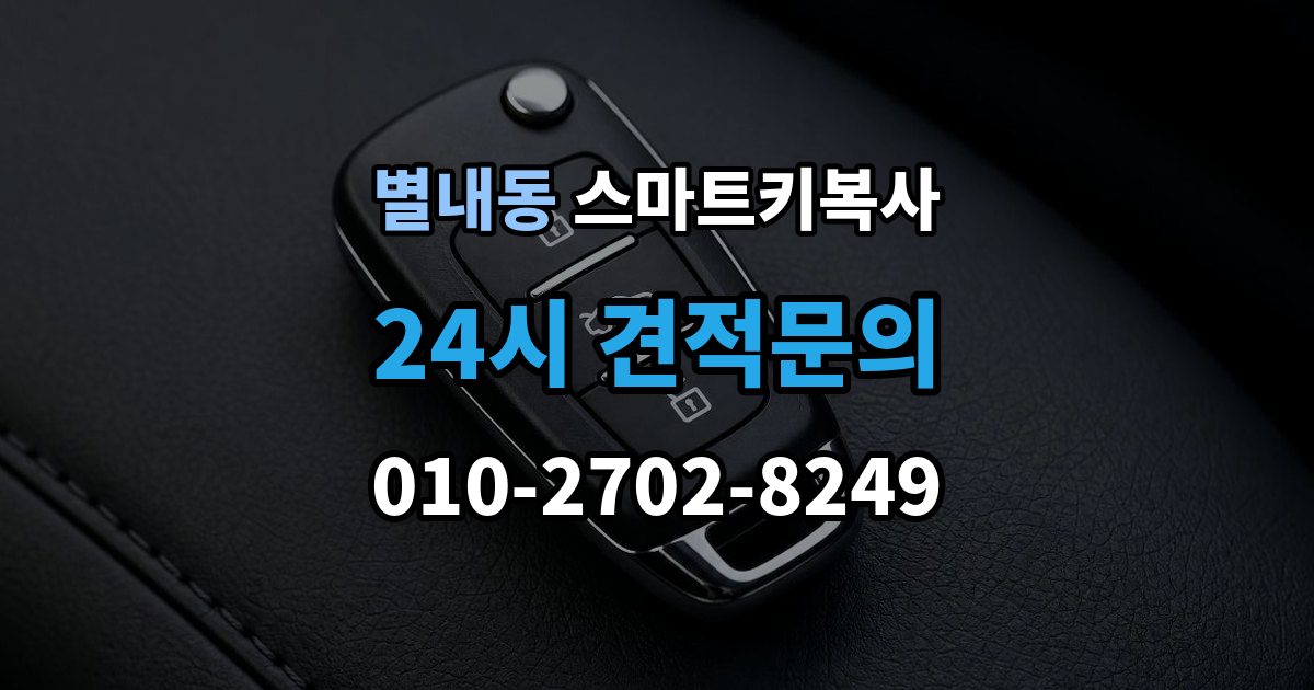 별내동 스마트키 복사 출장 안내 - 업체 방문 없이 가능한지 궁금할 때
