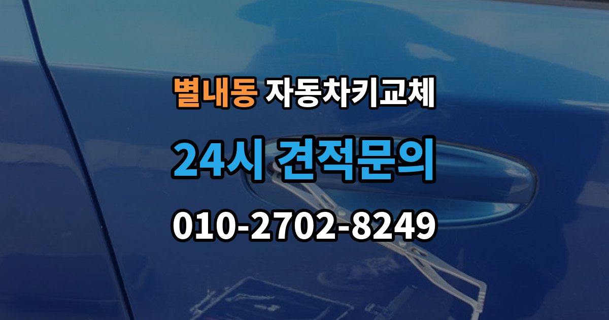 별내동 자동차키 교체 안전하게 문을 여는 과정