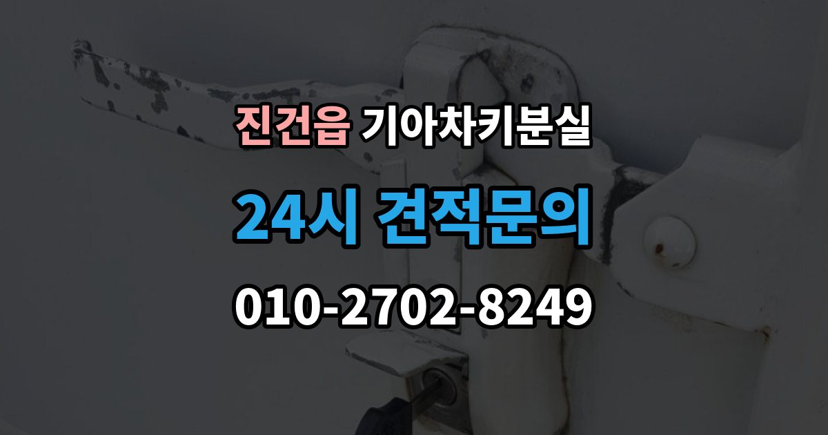 진건읍 기아 차키 분실 출장 안내 - 도어락은 반응하는데 시동이 멎칠 때
