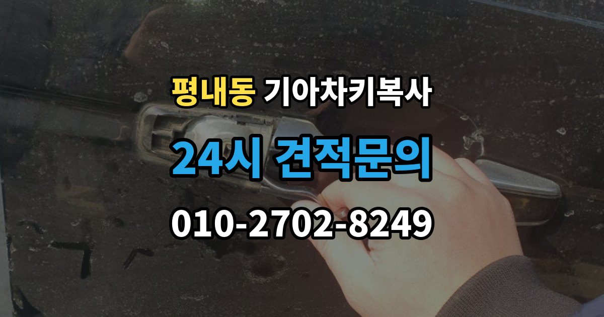 평내동 기아 차키 복사 출장 안내 - 등록 가능 여부를 좌우하는 키칩 확인