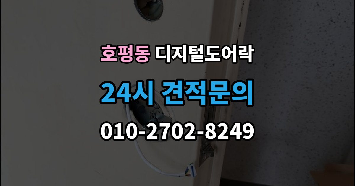 호평동 디지털 도어락 손잡이 결합형과 분리형 선택 기준