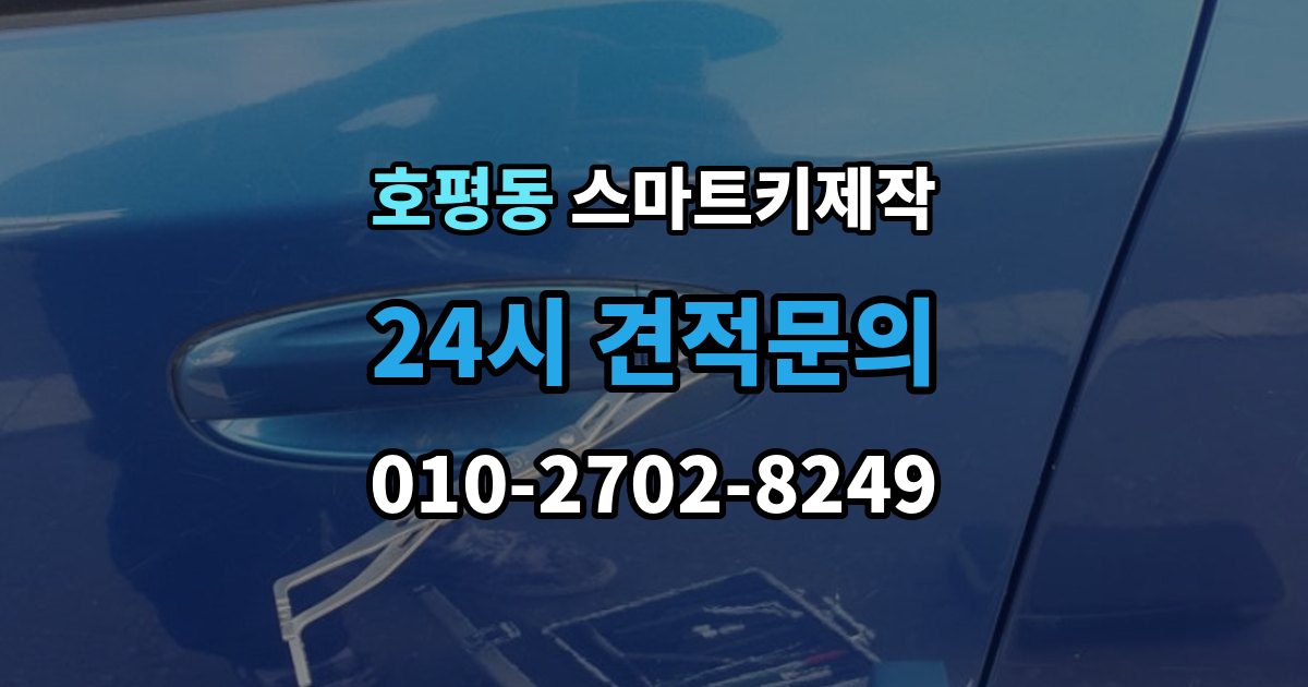 호평동 스마트키 제작 등록 오류가 반복될 때 보는 진단 항목