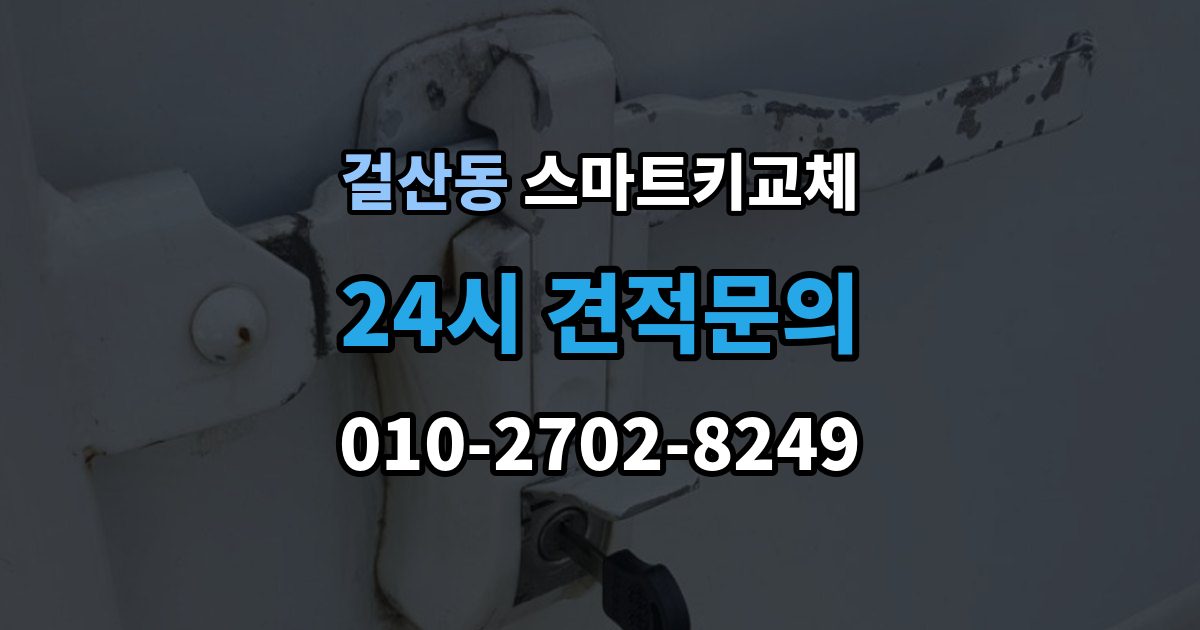 걸산동 스마트키 교체 등록 장비가 필요한 이유