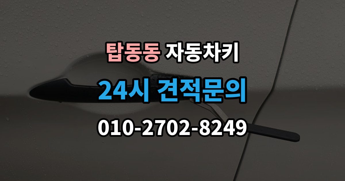 탑동동 자동차키 스마트키 케이스 교체 시 호환성 확인 방법