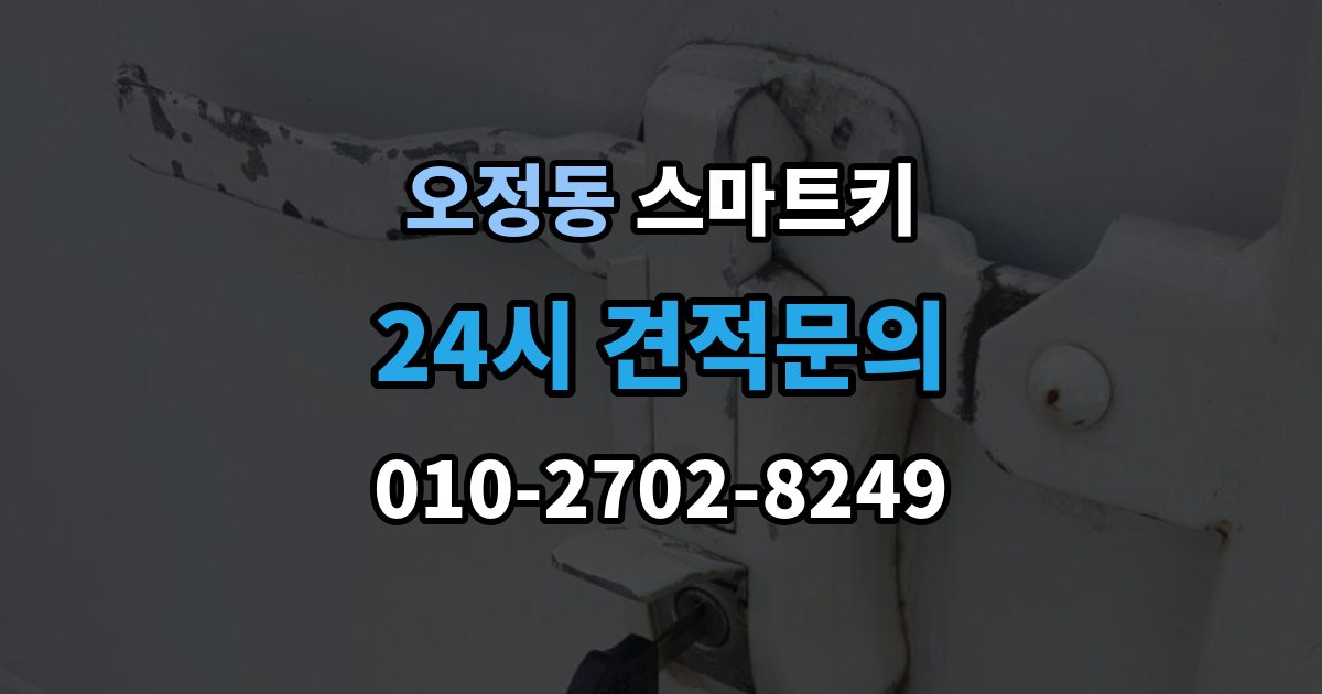 부천시 오정구 오정동 스마트키 추가 등록이 필요한 대표적인 경우
