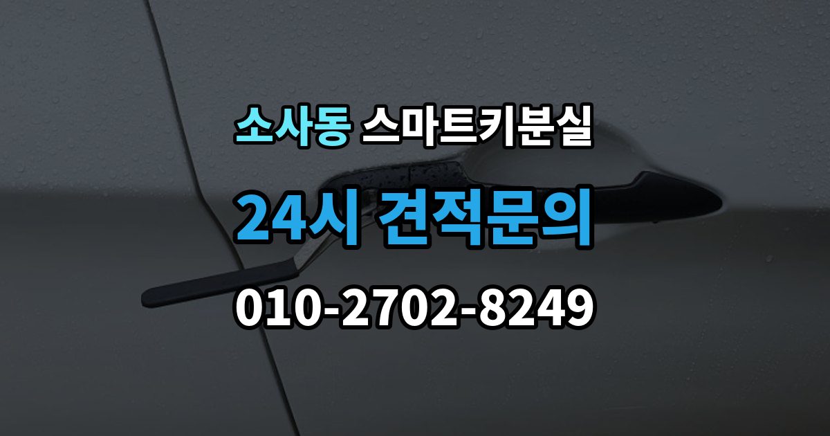 부천시 원미구 소사동 스마트키 분실 마지막으로 넣어둔 장소를 찾는 실전 팁