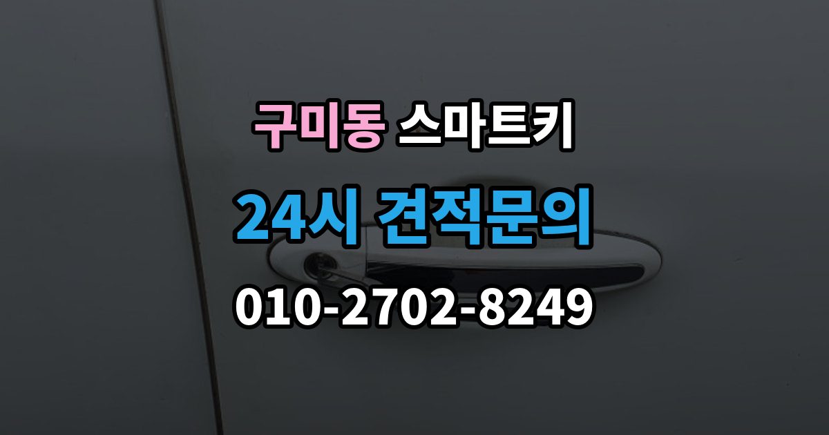 성남시 분당구 구미동 스마트키 내부 칩 등록이 안 맞을 때 보는 부분