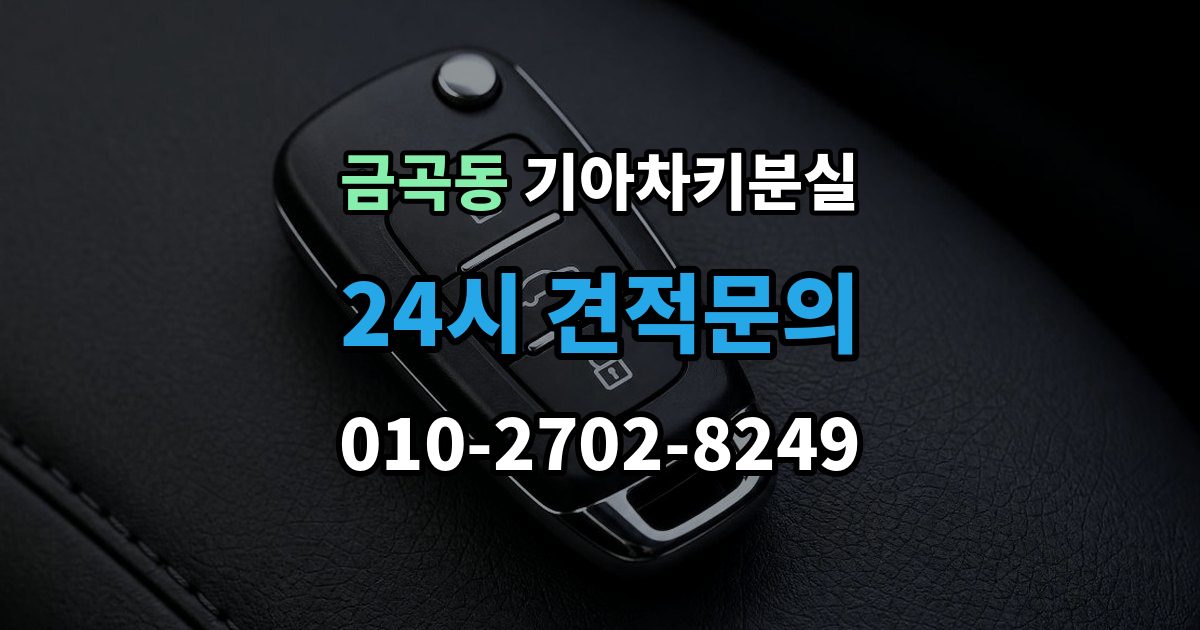 성남시 분당구 금곡동 기아 차키 분실 출장 안내 - 정품 발급과 복제 가능 범위 살펴보기