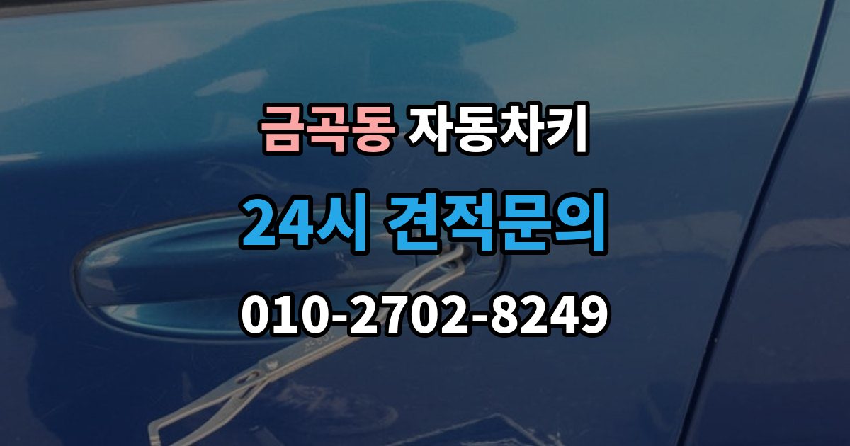 성남시 분당구 금곡동 자동차키 이모빌라이저 등록이 필요한 대표 상황