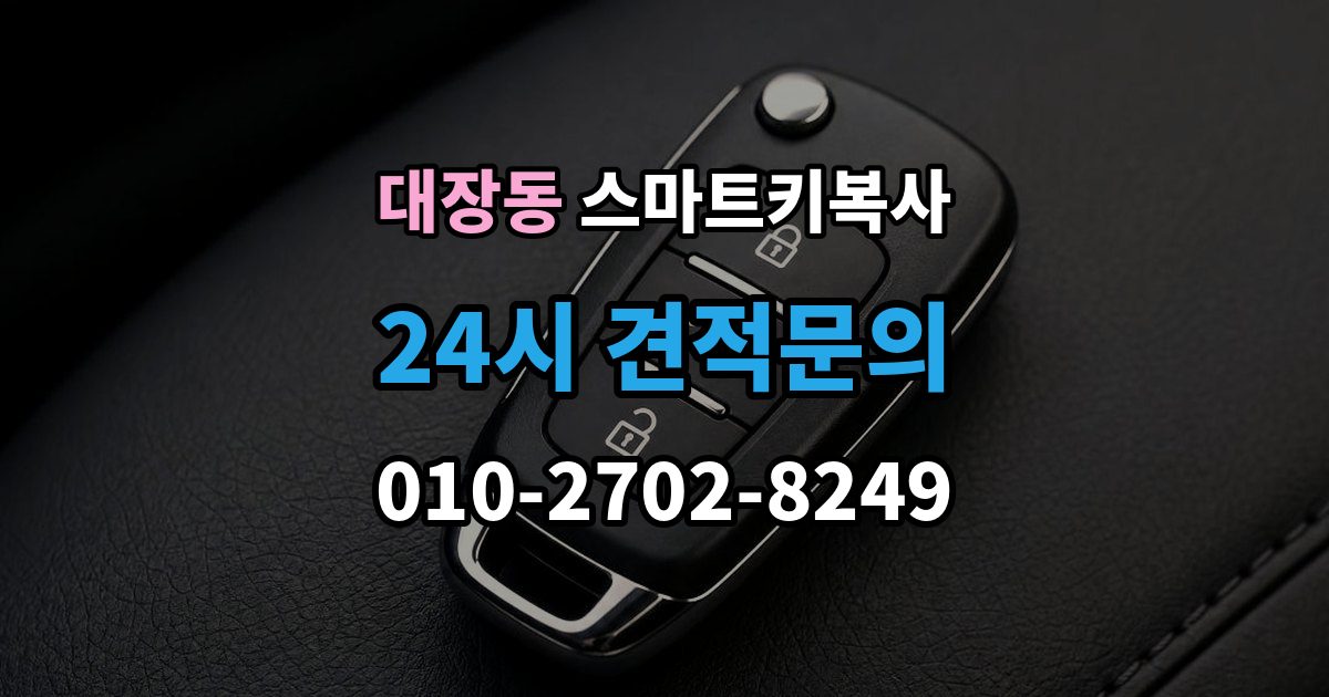 성남시 분당구 대장동 스마트키 복사 출장 안내 - 리모컨 반응이 달라졌을 때 확인 순서