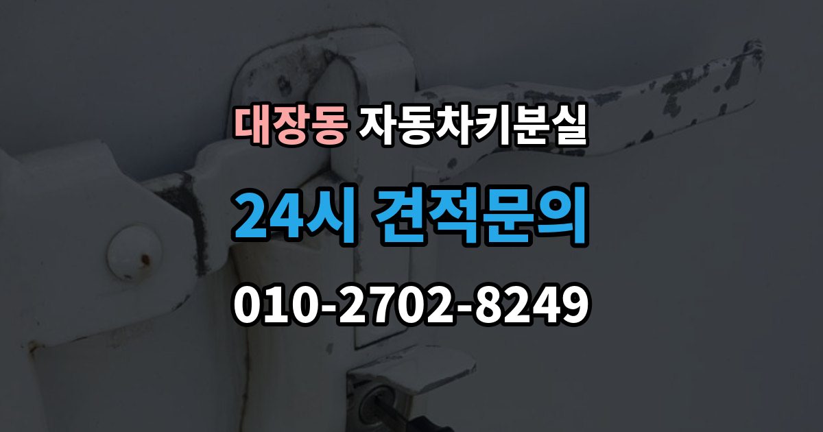 성남시 분당구 대장동 차 키 잃어버렸을 때 여행지에서 잃어버렸을 때 대처 방법