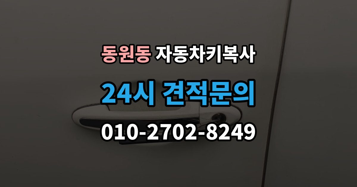 동원동 자동차키 복사 도어키와 리모콘 기능을 함께 볼 때