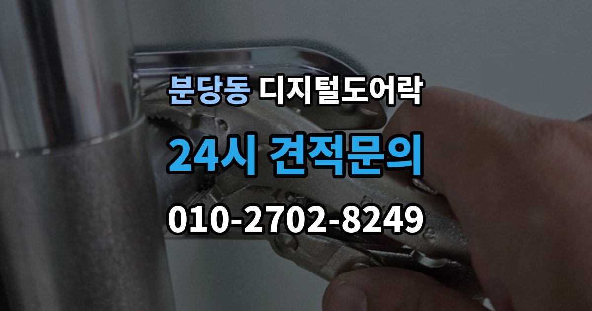분당동 디지털 도어락 출장 안내 - 출입 권한 조절하는 방법