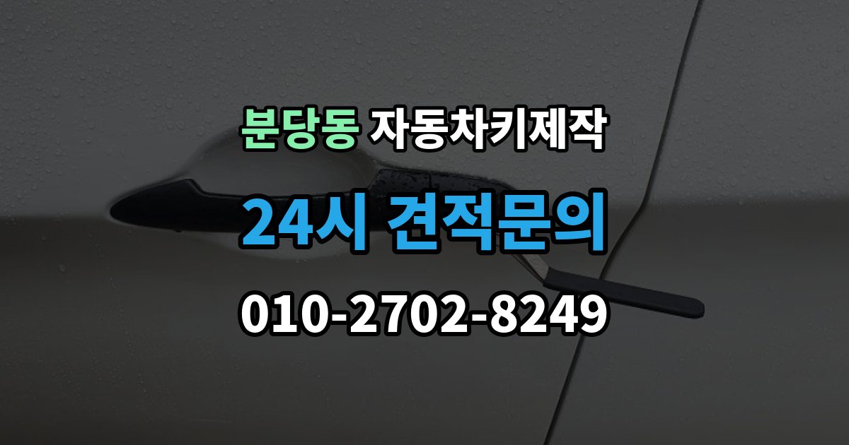 분당동 자동차키 제작 리모컨 버튼별 반응이 다를 때 보는 점