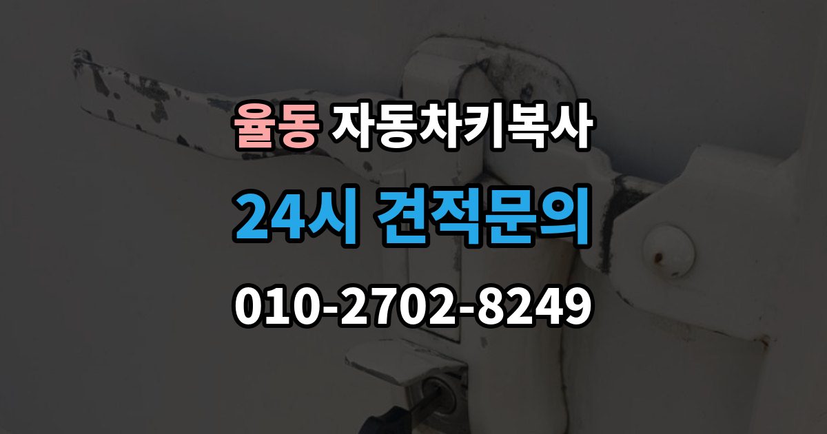 성남시 분당구 율동 자동차키 복사 출장 안내 - 원본 없이 문의할 때 먼저 볼 조건