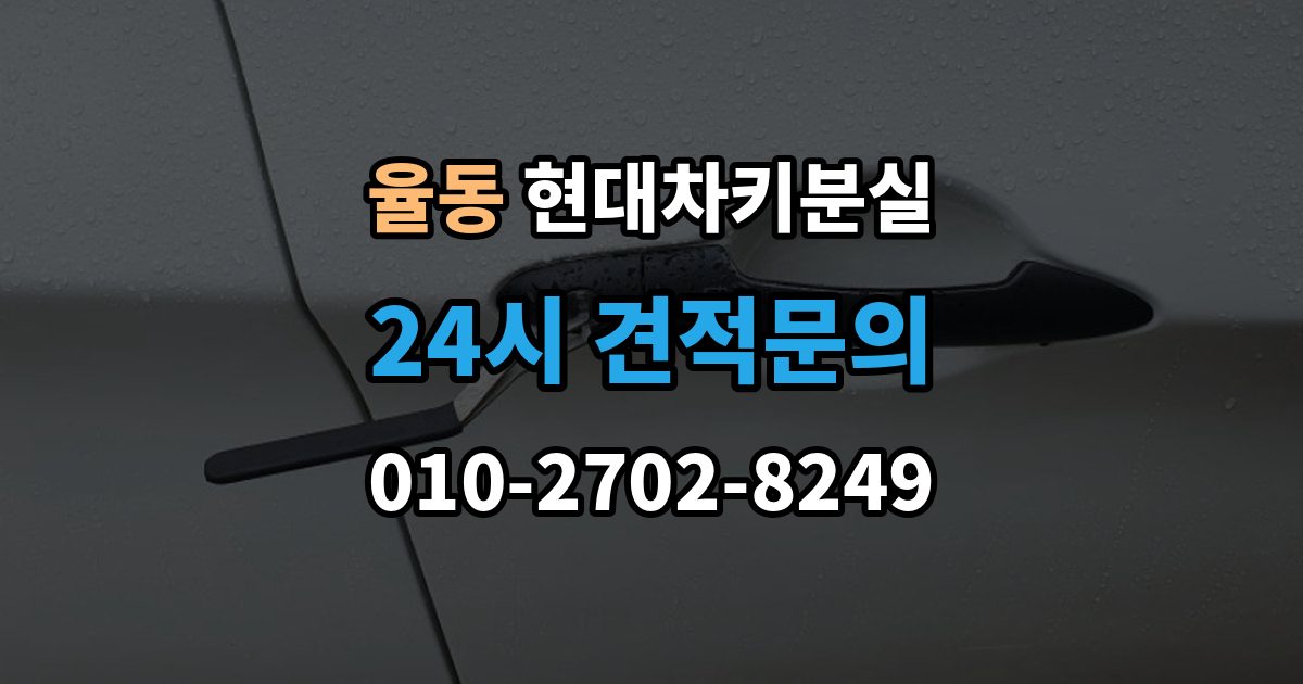 성남시 분당구 율동 현대 차키 분실 서비스센터 방문 전에 준비하면 좋은 서류