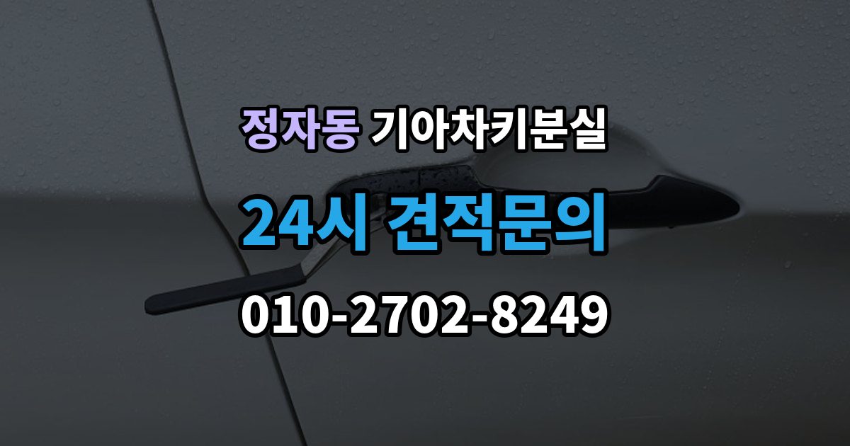 성남시 분당구 정자동 기아 차키 분실 출장 안내 - 디지털키 연동 가능 범위와 제한 살펴보기