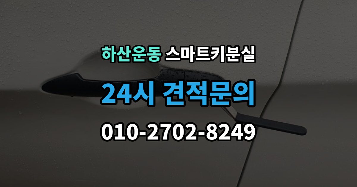 하산운동 스마트키 분실 버튼 반응이 둔할 때 점검할 항목