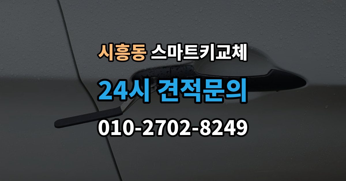 성남시 수정구 시흥동 스마트키 교체 출장 안내 - 차량 문이 잠긴 채 보일 때 상담 전 확인할 점