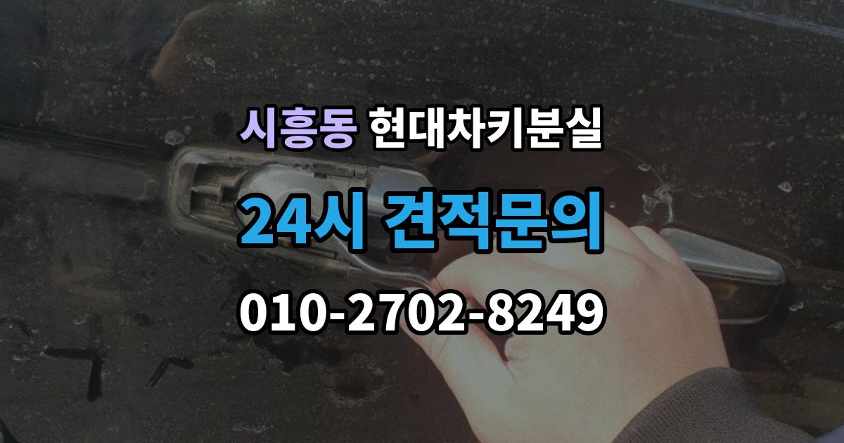 성남시 수정구 시흥동 현대 차키 분실 출장 안내 - 운행 중 경고 메시지가 뜨는 원인 정리