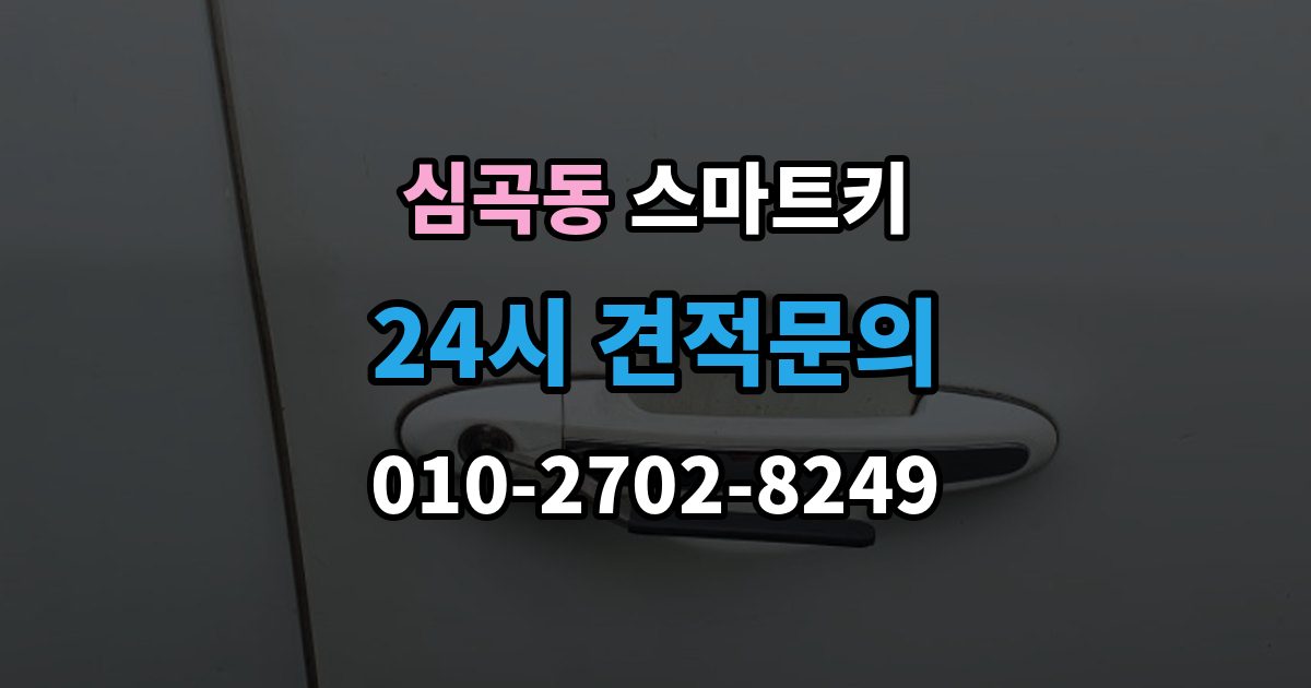 성남시 수정구 심곡동 스마트키 구매 전 차종 호환성을 점검하는 방법
