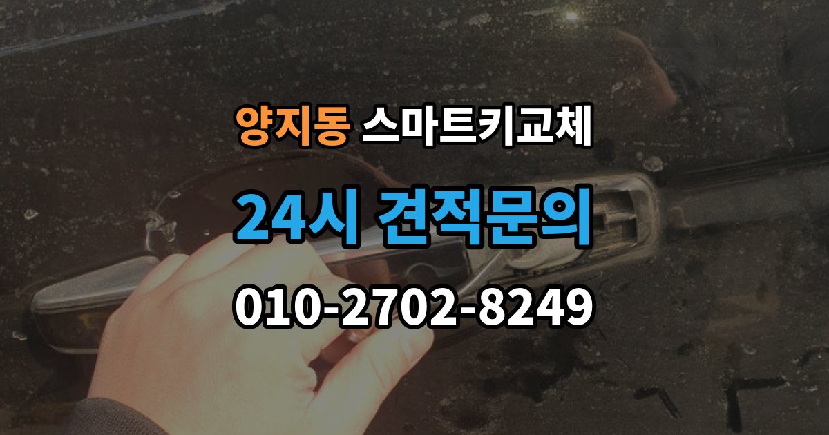 양지동 스마트키 교체 분실 신고 전에 챙겨둘 재발급 서류