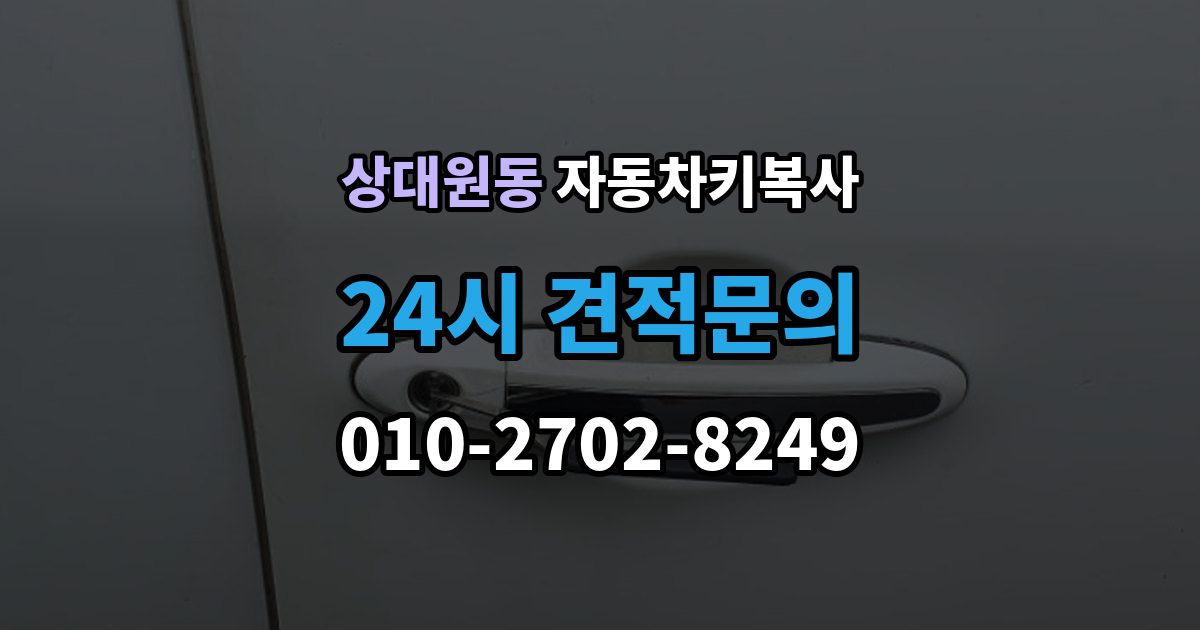 상대원동 자동차키 복사 도어 전용 키와 시동 키의 구분 방법