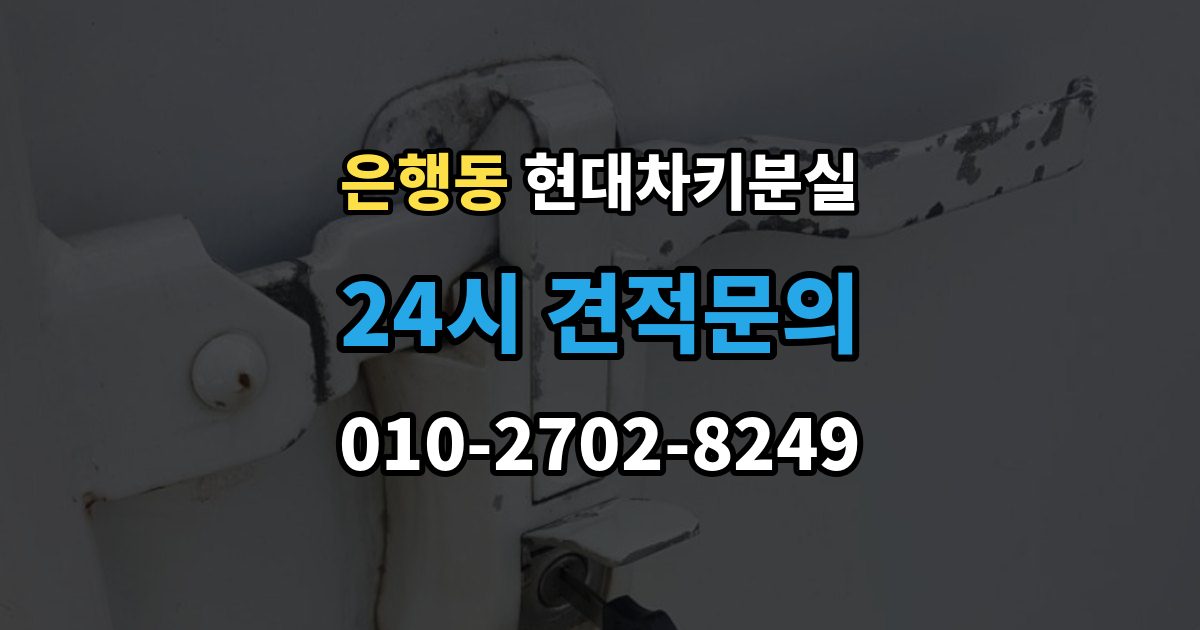 성남시 중원구 은행동 현대 차키 분실 디지털키 연동 모델과 확인 범위 정리