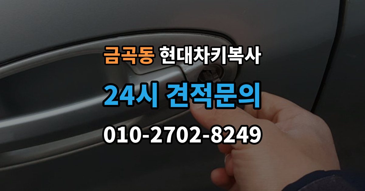 수원시 권선구 금곡동 현대 차키 복사 스마트키 배터리 이상과 인식 오류 구분법
