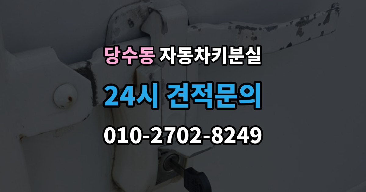 당수동 차 키 잃어버렸을 때 차량 번호만으로 진행 가능한지 확인