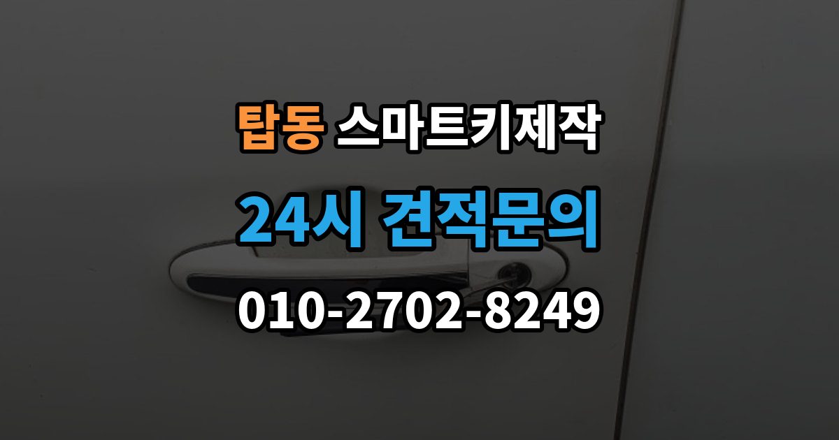 수원시 권선구 탑동 스마트키 제작 출장 안내 - 경고등 점등 시 함께 확인할 항목