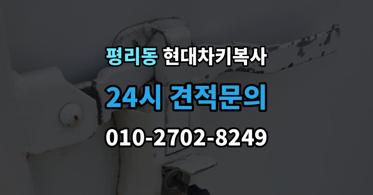 수원시 권선구 평리동 현대 차키 복사 출장 안내 - 원본 분실 전에 챙길 서류와 절차