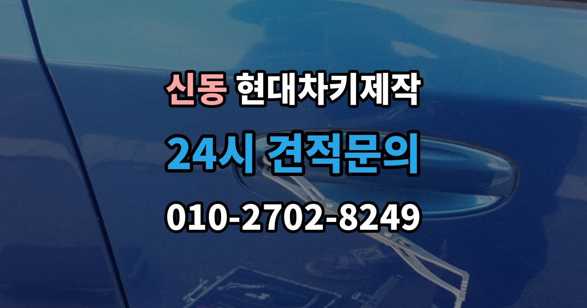수원시 영통구 신동 현대 차키 제작 중고차 구매 뒤 리모콘 작동 점검