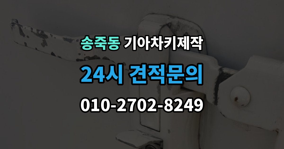 수원시 장안구 송죽동 기아 차키 제작 출장 안내 - 추가 작업이 생기는 대표 사례