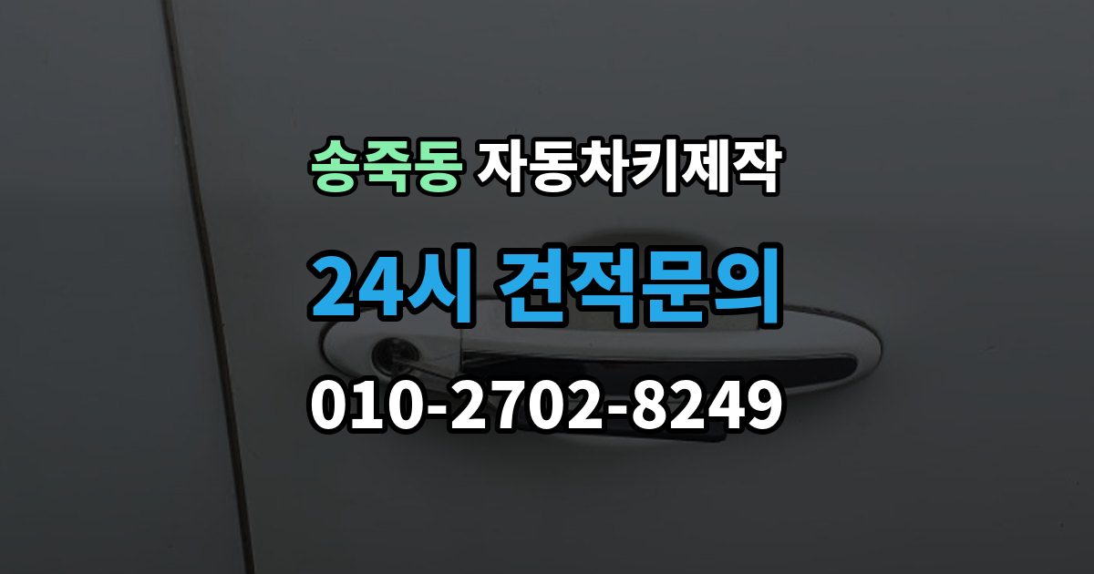 수원시 장안구 송죽동 자동차키 제작 스마트키 호환성을 확인하는 기준