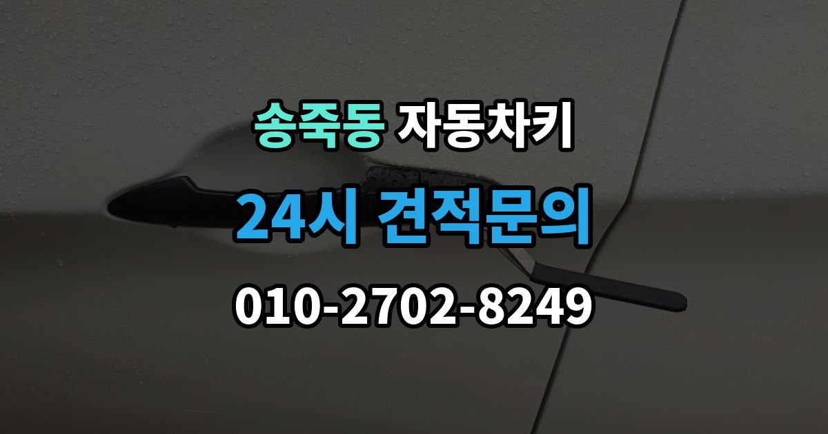 수원시 장안구 송죽동 자동차키 출장 안내 - 이모빌라이저 등록이 필요한 대표 상황