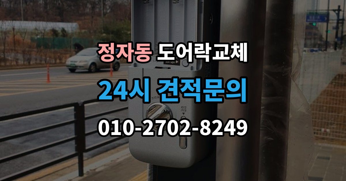 수원시 장안구 정자동 현관문 도어락 교체