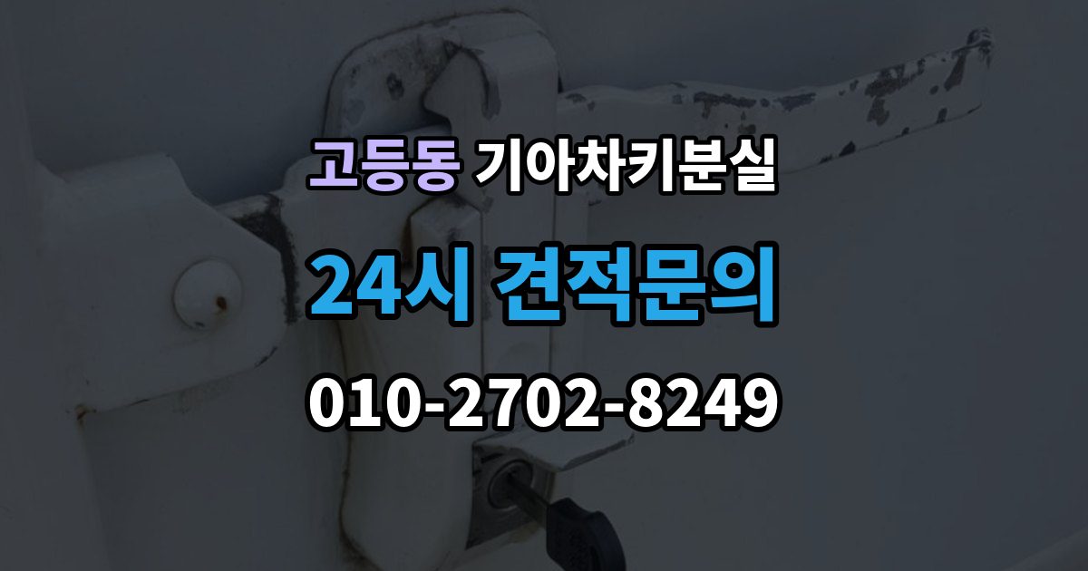 수원시 팔달구 고등동 기아 차키 분실 도어락은 반응하는데 시동이 멎칠 때