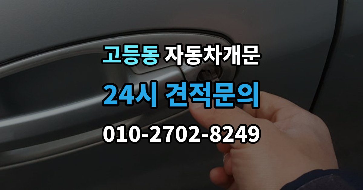 수원시 팔달구 고등동 자동차 문 잠김 차량 내부에 사람이 있을 때 우선 조치