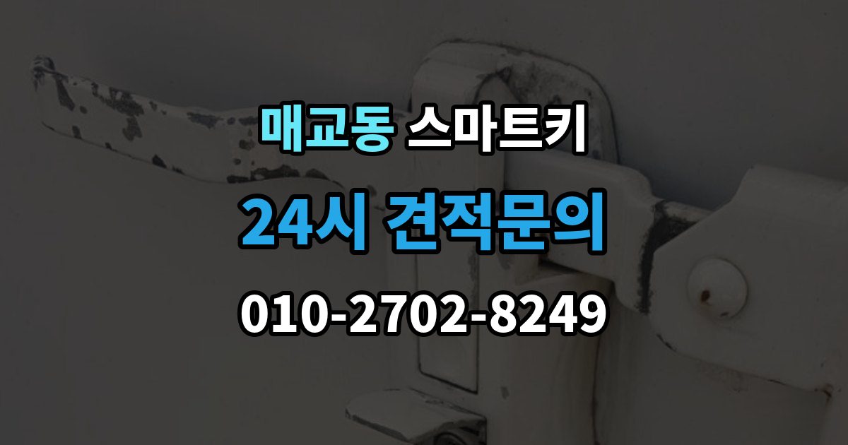 매교동 스마트키 출장 안내 - 분실했을 때 먼저 할 일