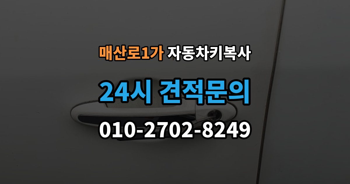 매산로1가 자동차키 복사 차량 도어만 여는 기능이 가능한지 살펴보기