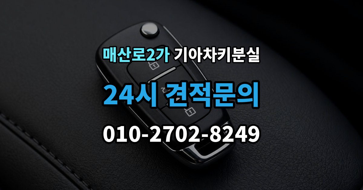 매산로2가 기아 차키 분실 출장 안내 - 원격 잠금 해제가 안 될 때 점검 항목