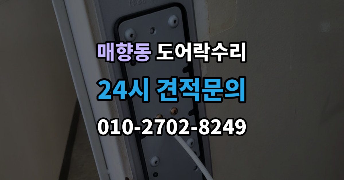 매향동 도어락 수리 출장 안내 - 잠금장치가 느슨해졌을 때 살펴볼 곳