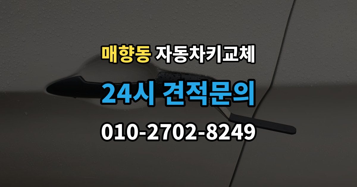 매향동 자동차키 교체 출장 안내 - 추가 제작이 필요한 대표 사례