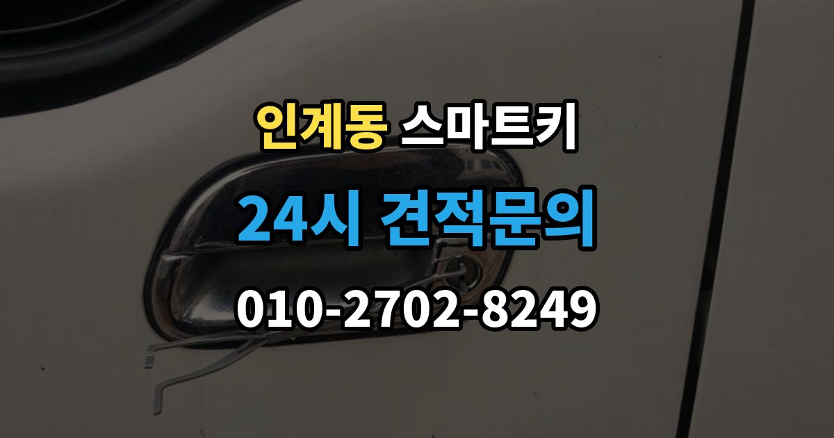 인계동 스마트키 출장 안내 - 내부 칩 등록이 안 맞을 때 보는 부분
