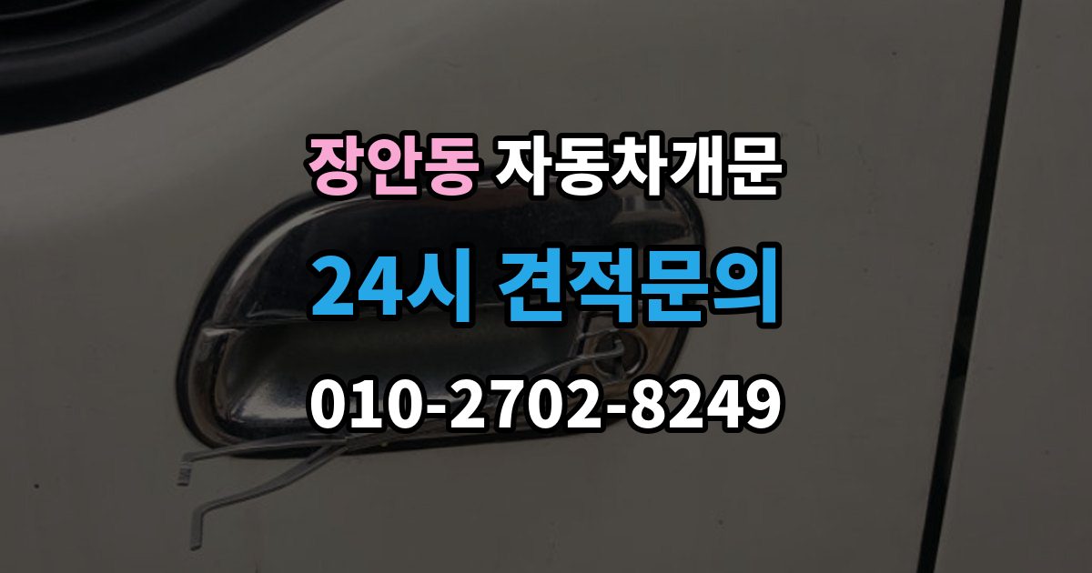 수원시 팔달구 장안동 차 문 잠겼을 때 출장 안내 - 시동 걸린 채 잠겼을 때 확인할 점