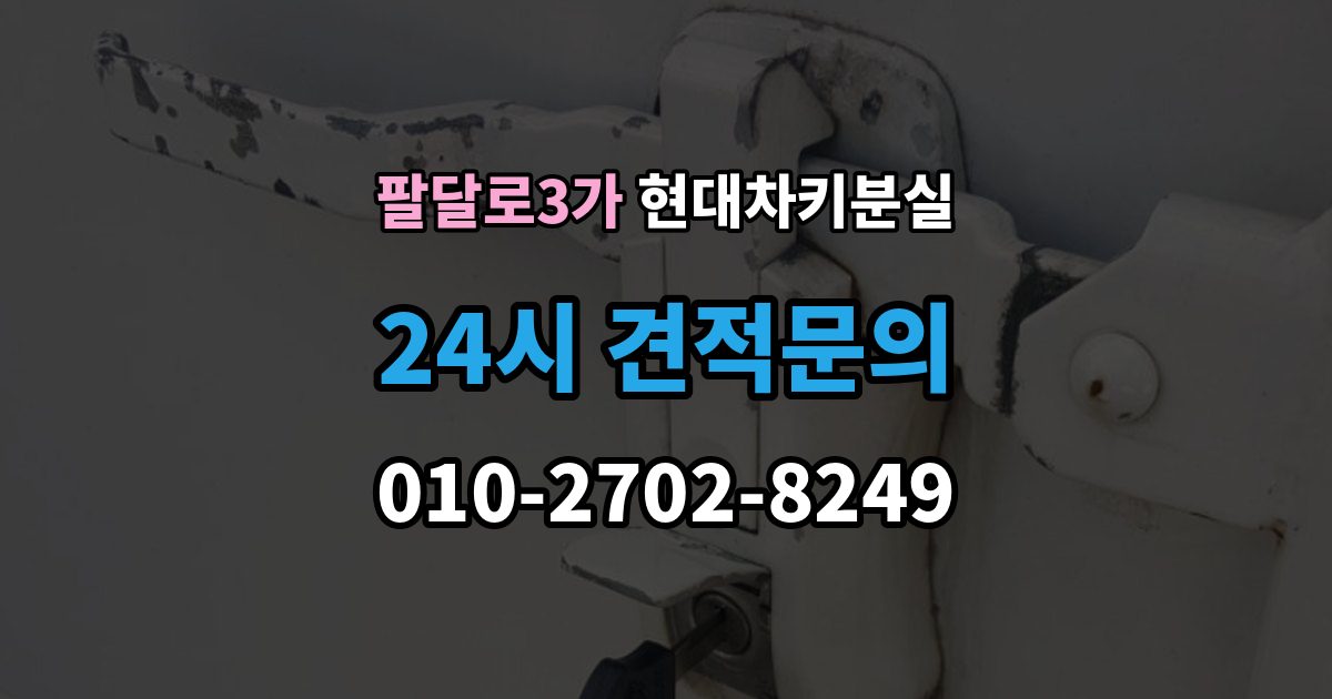 팔달로3가 현대 차키 분실 신형 모델 키 세팅과 코딩은 어떻게 다른가