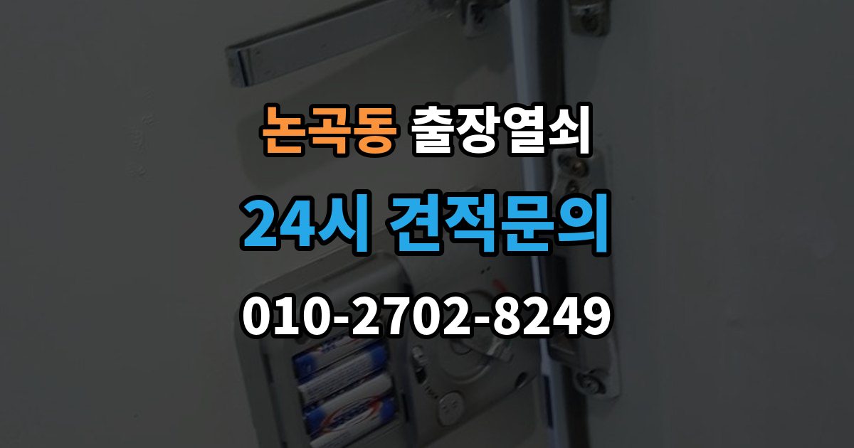 논곡동 출장 열쇠 접수 전에 설명하면 좋은 차량 정보