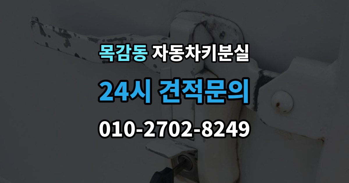 목감동 차 키 잃어버렸을 때 여행지에서 잃어버렸을 때 대처 방법