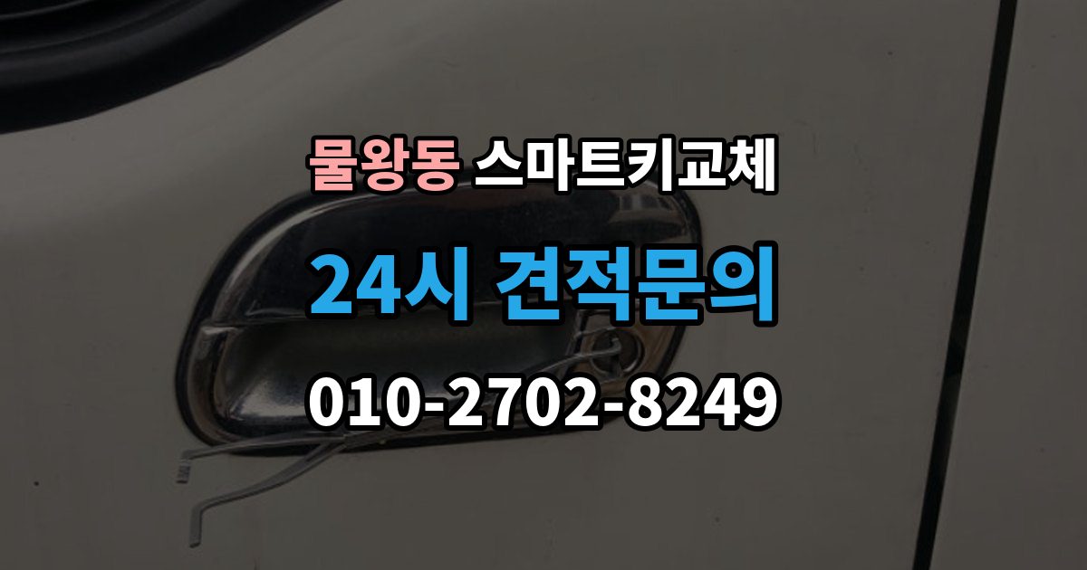 물왕동 스마트키 교체 출장 안내 - 재생산과 신규 제작은 어떻게 다른가